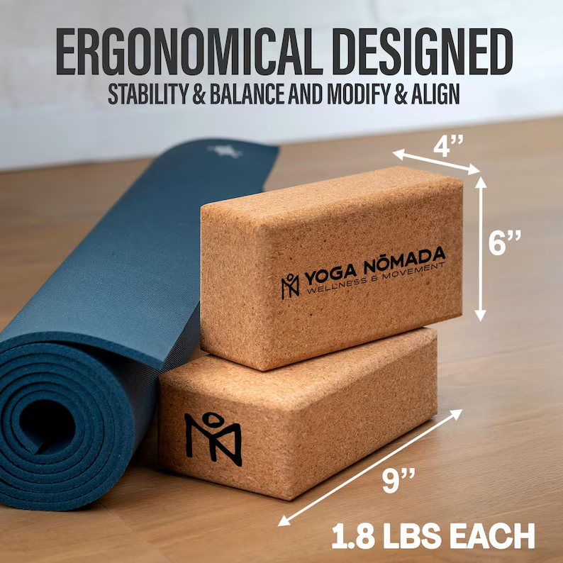 Cork Yoga Blocks — Set of 2