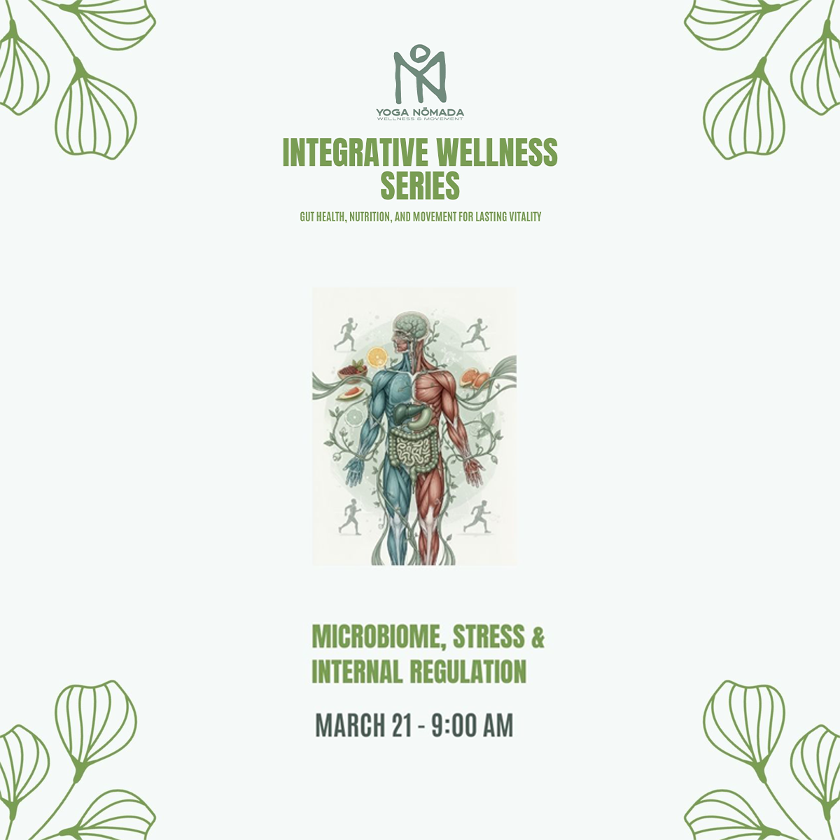 Workshop I – NEW DATE April 29 Energy & Regulation: Microbiome, Stress & Internal Regulation